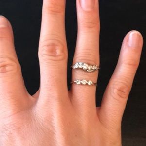Two silver rings